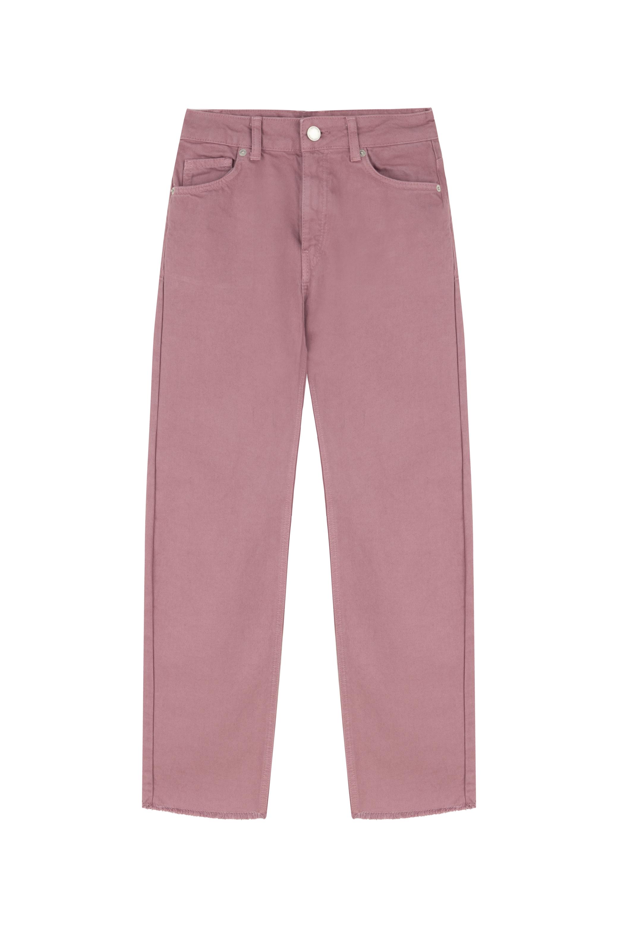 KESİK UÇLU STRAIGHT FIT JEAN PANTOLON