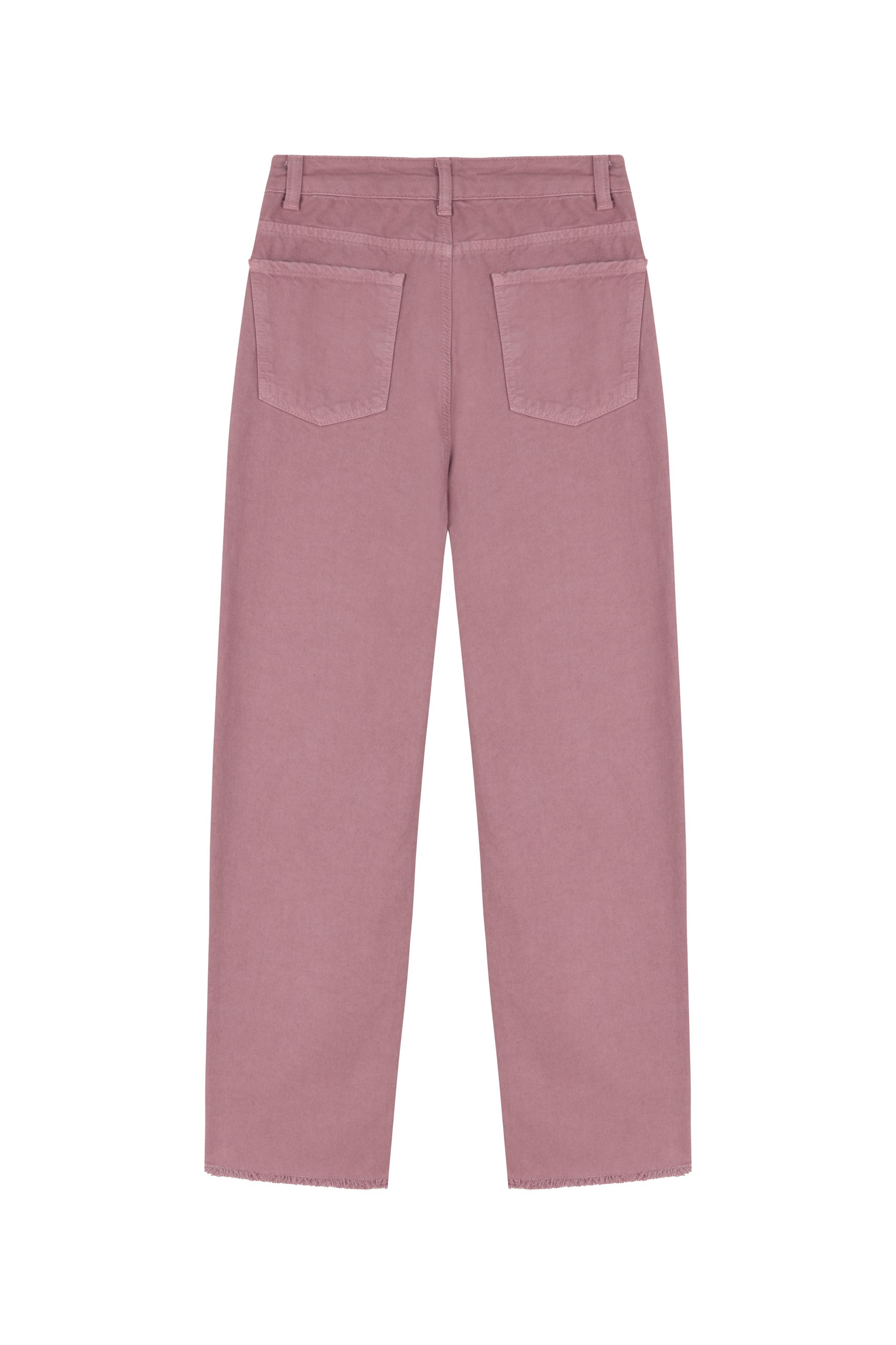 KESİK UÇLU STRAIGHT FIT JEAN PANTOLON