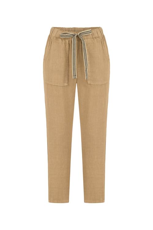  HAVUÇ KESİM KETEN PANTOLON