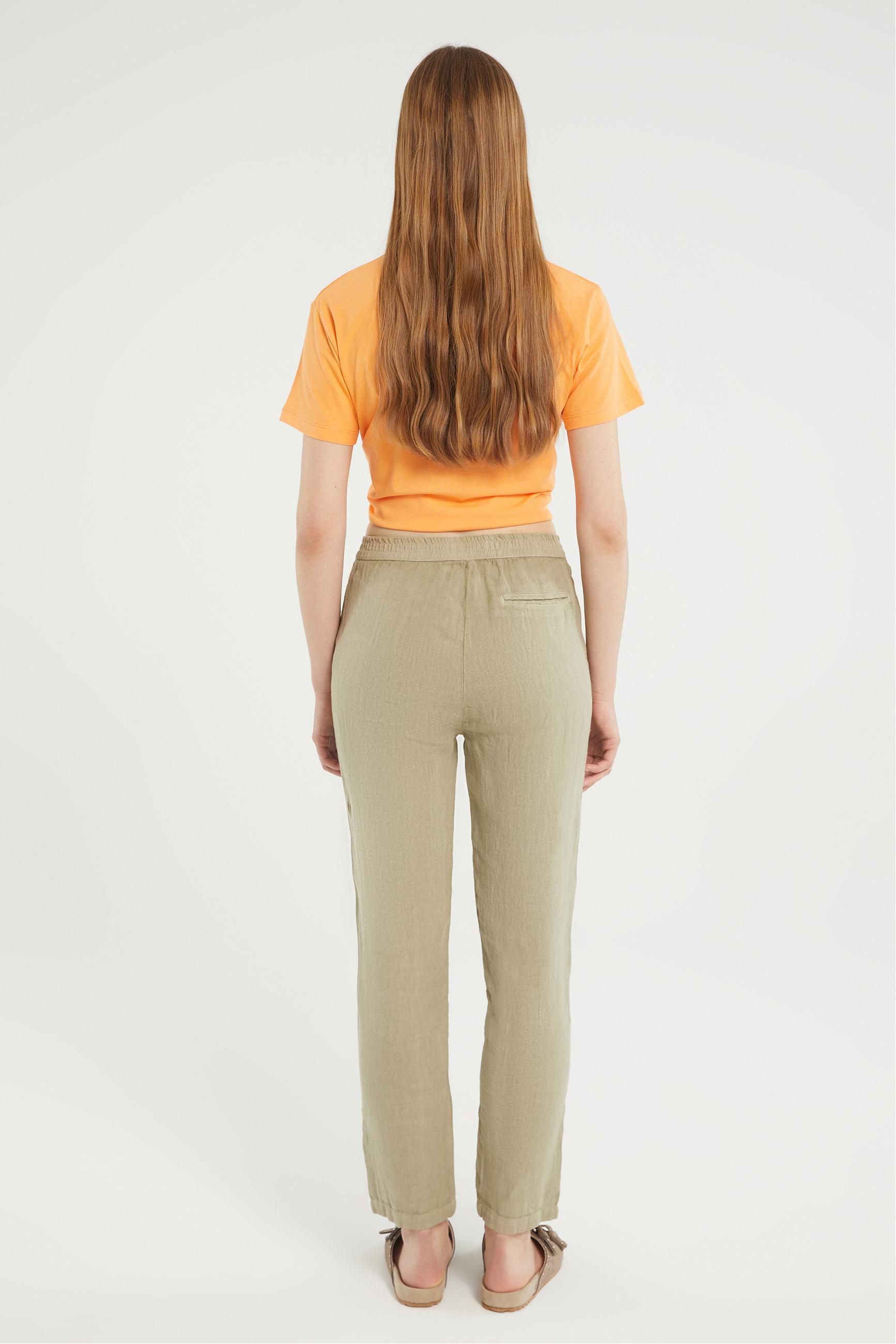 HAVUÇ KESİM KETEN PANTOLON