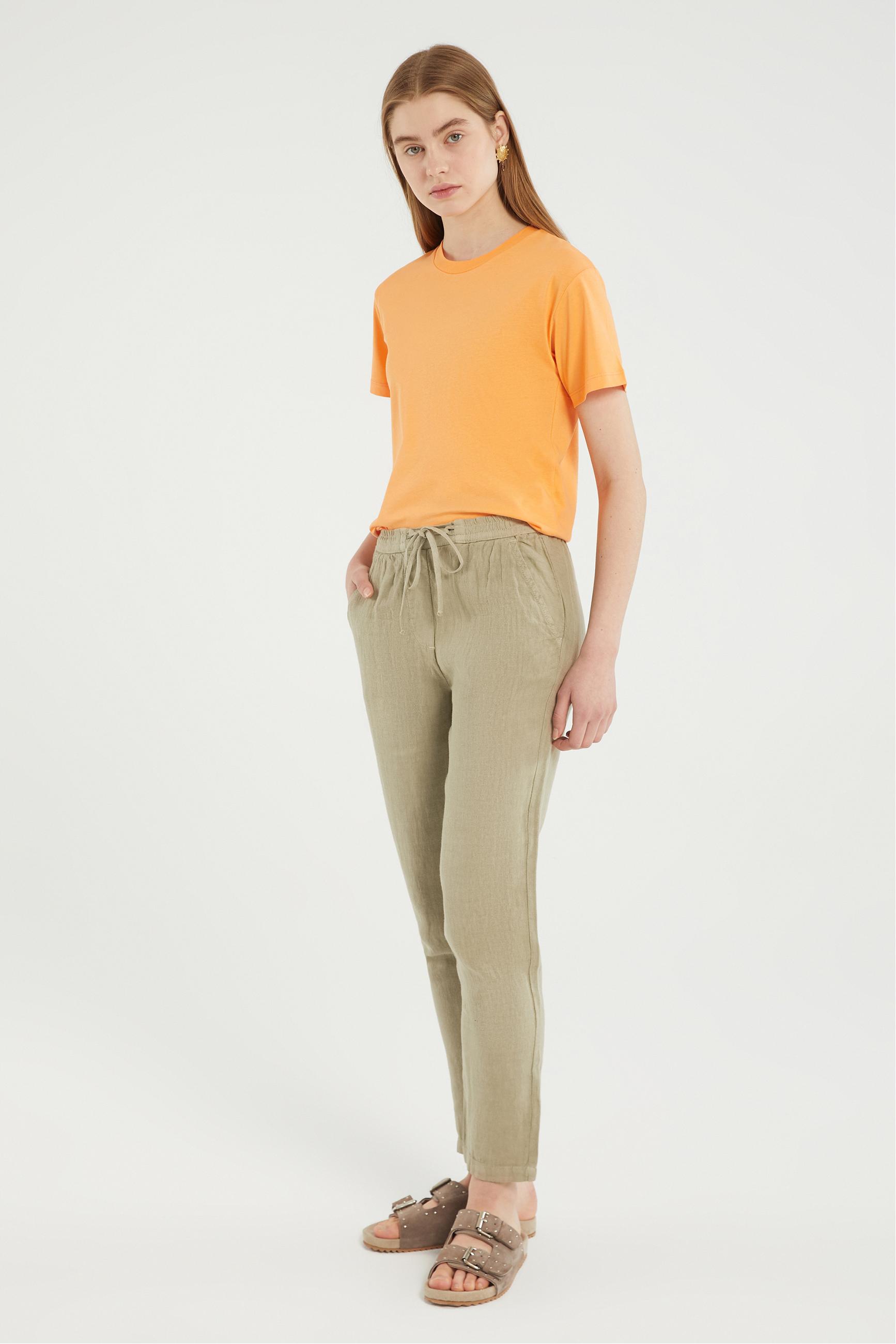 HAVUÇ KESİM KETEN PANTOLON