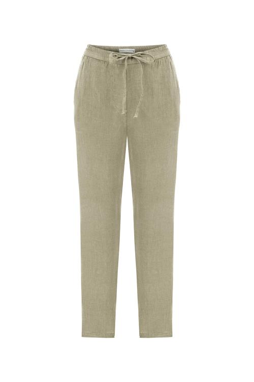  HAVUÇ KESİM KETEN PANTOLON