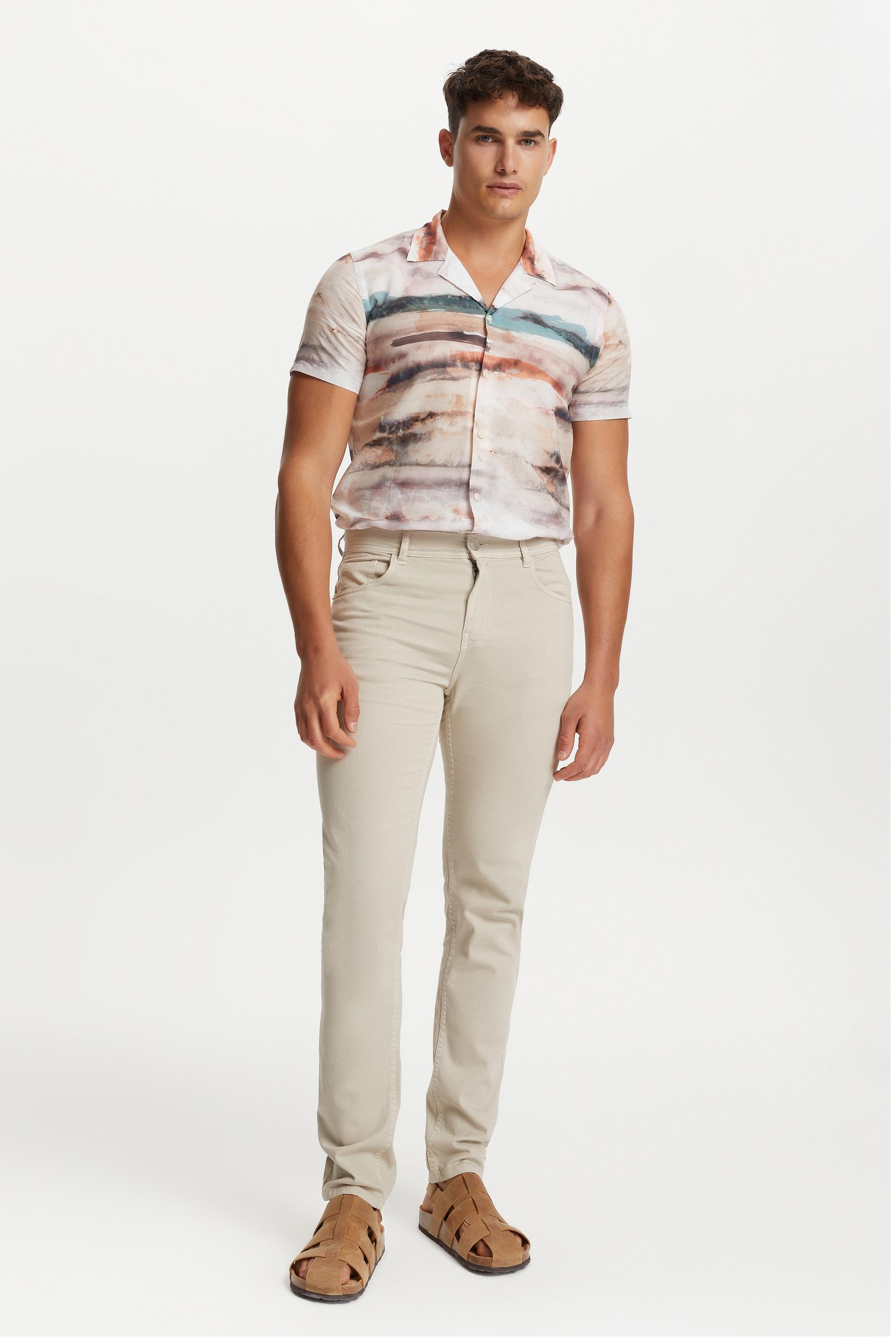 SLIM STRAIGHT PANTOLON