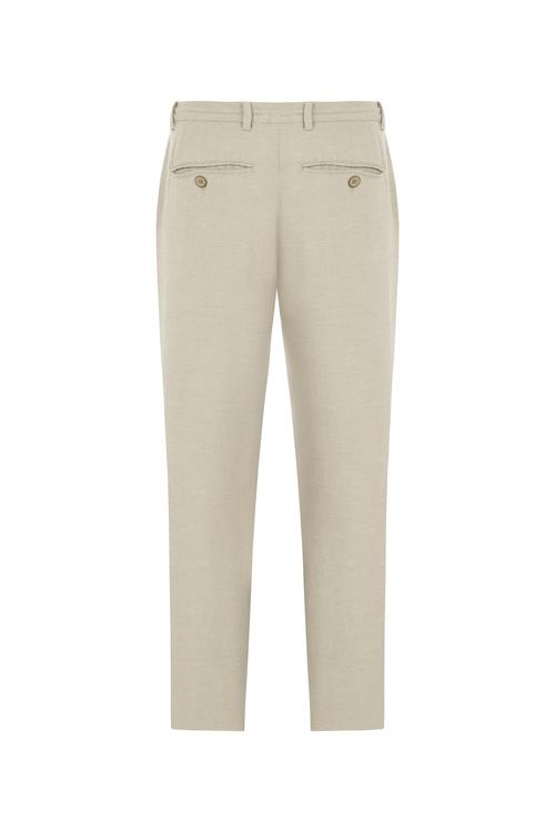  KETEN KARIŞIMLI SLIM STRAIGHT PANTOLON