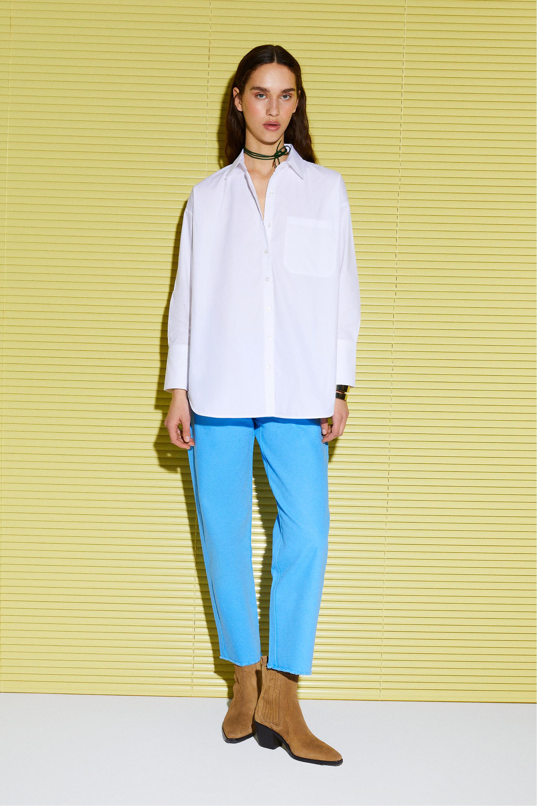 PAMUKLU OVERSIZE POPLİN GÖMLEK