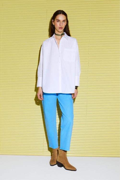  PAMUKLU OVERSIZE POPLİN GÖMLEK