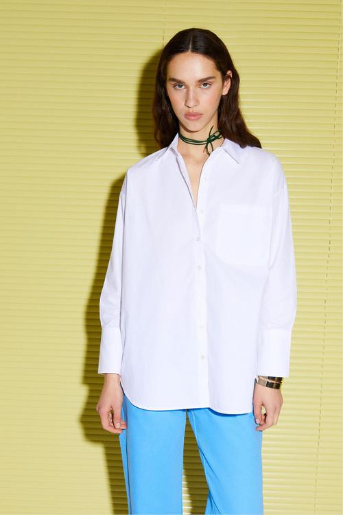  PAMUKLU OVERSIZE POPLİN GÖMLEK