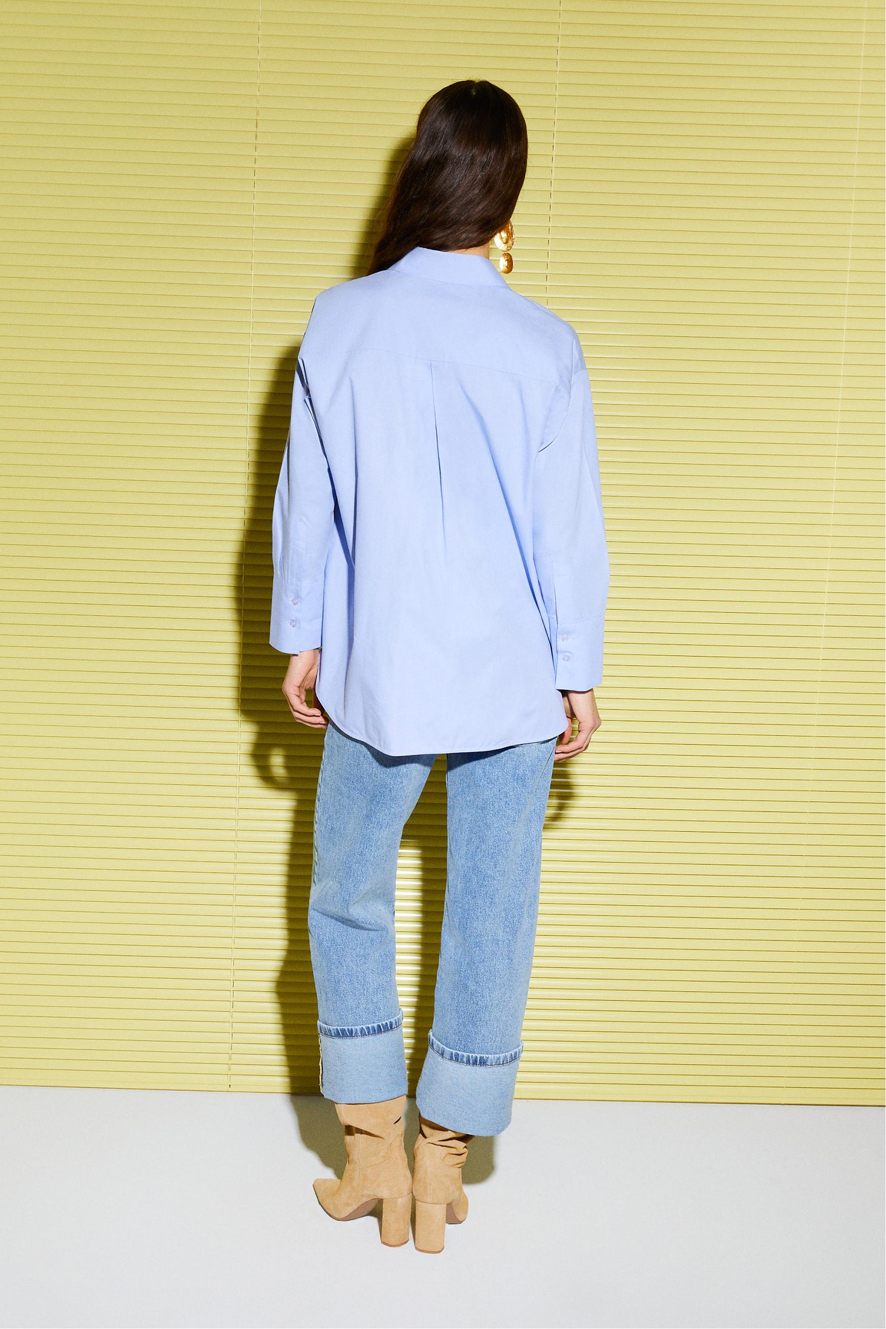 PAMUKLU OVERSIZE POPLİN GÖMLEK