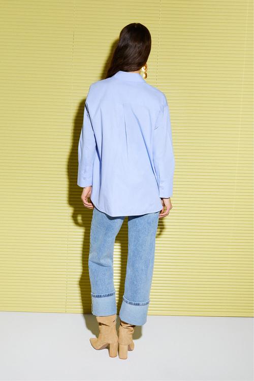 PAMUKLU OVERSIZE POPLİN GÖMLEK