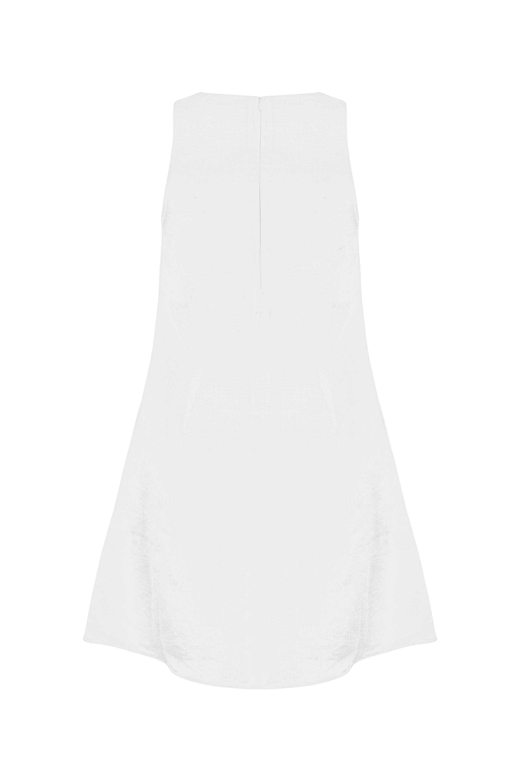 A FORM MİNİ KETEN ELBİSE