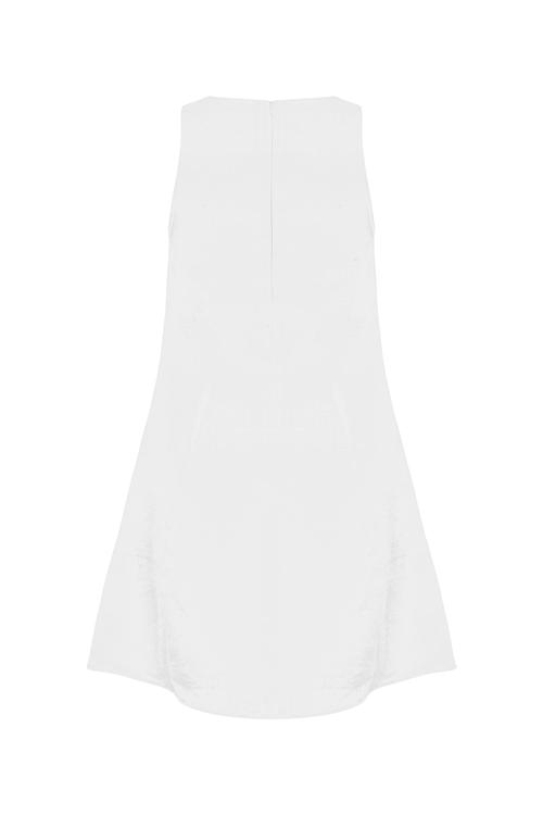  A FORM MİNİ KETEN ELBİSE