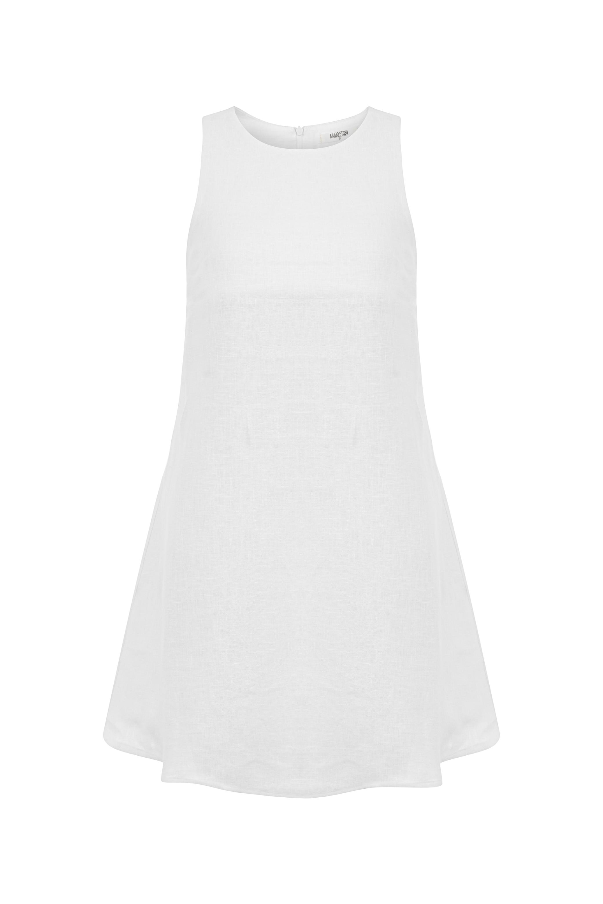 A FORM MİNİ KETEN ELBİSE