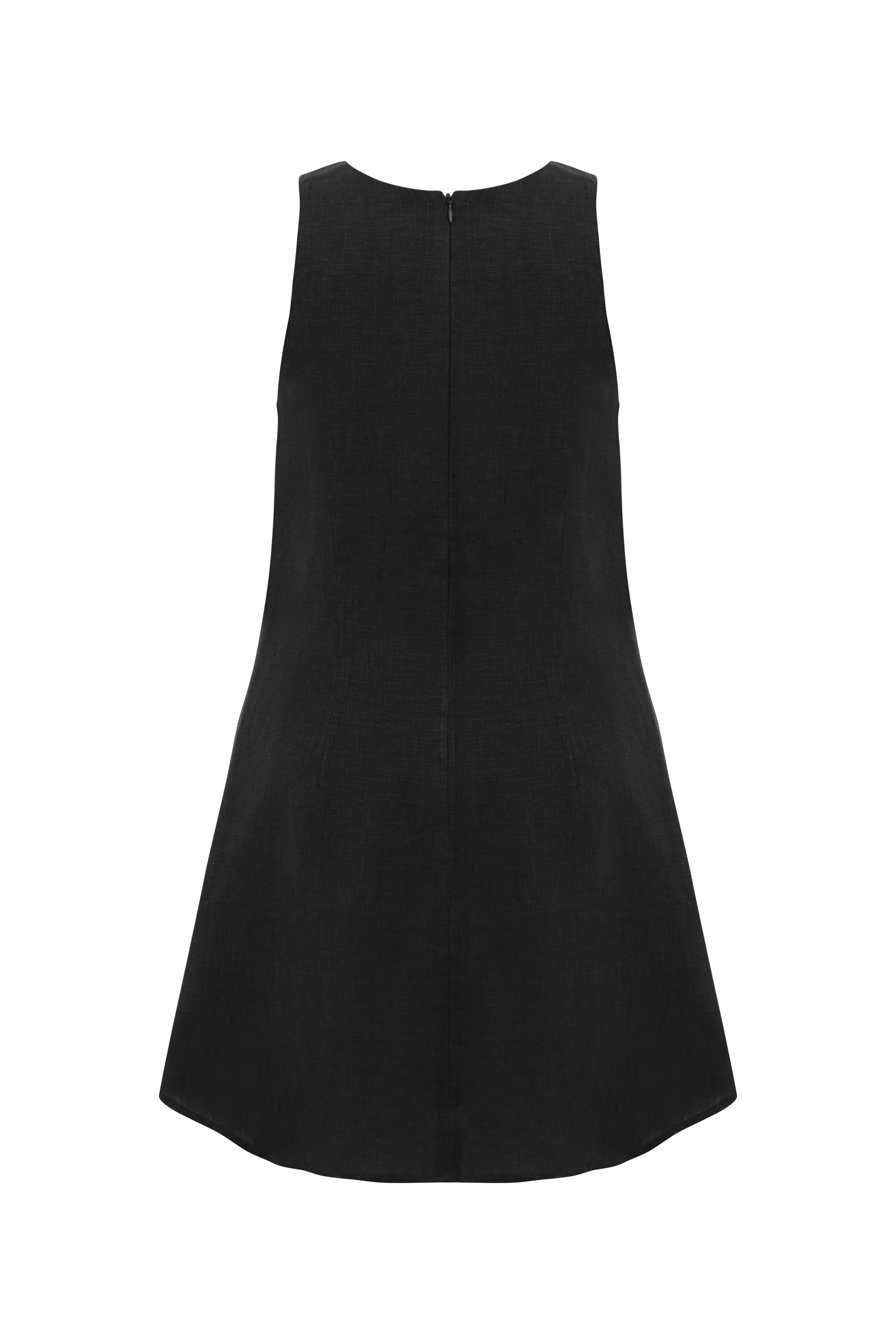 A FORM MİNİ KETEN ELBİSE