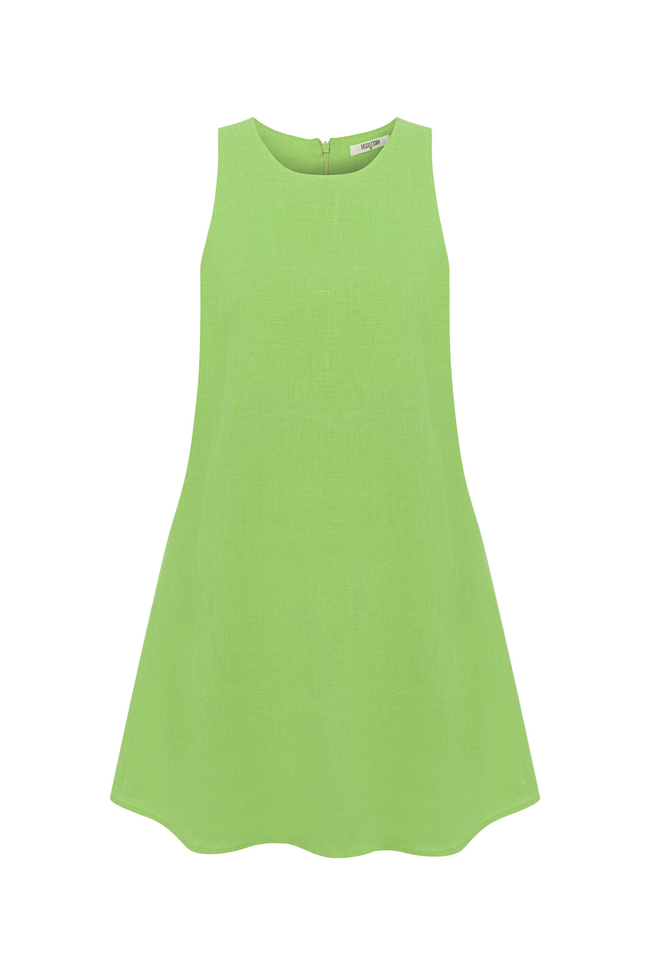 A FORM MİNİ KETEN ELBİSE