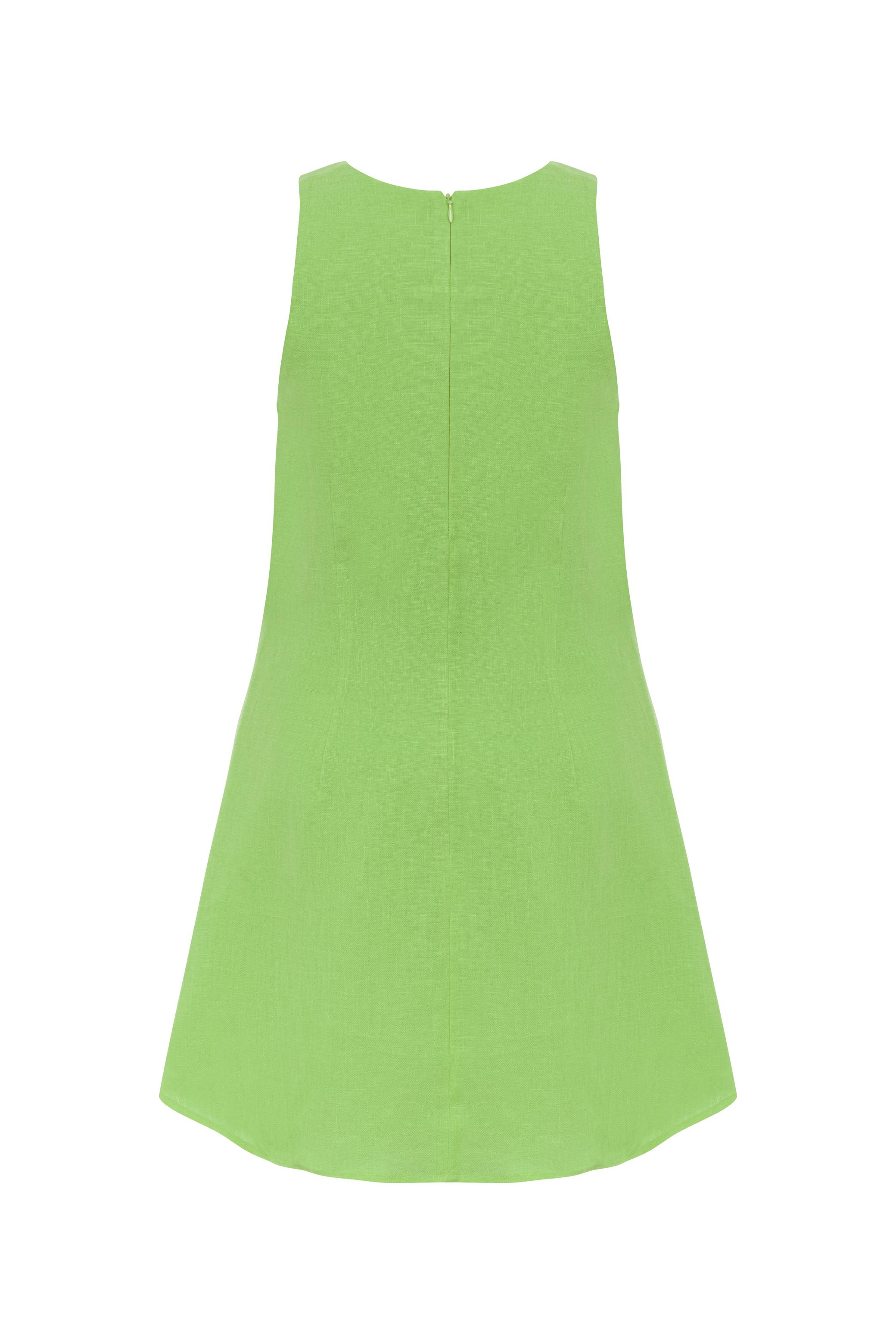 A FORM MİNİ KETEN ELBİSE