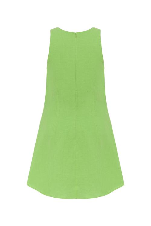  A FORM MİNİ KETEN ELBİSE