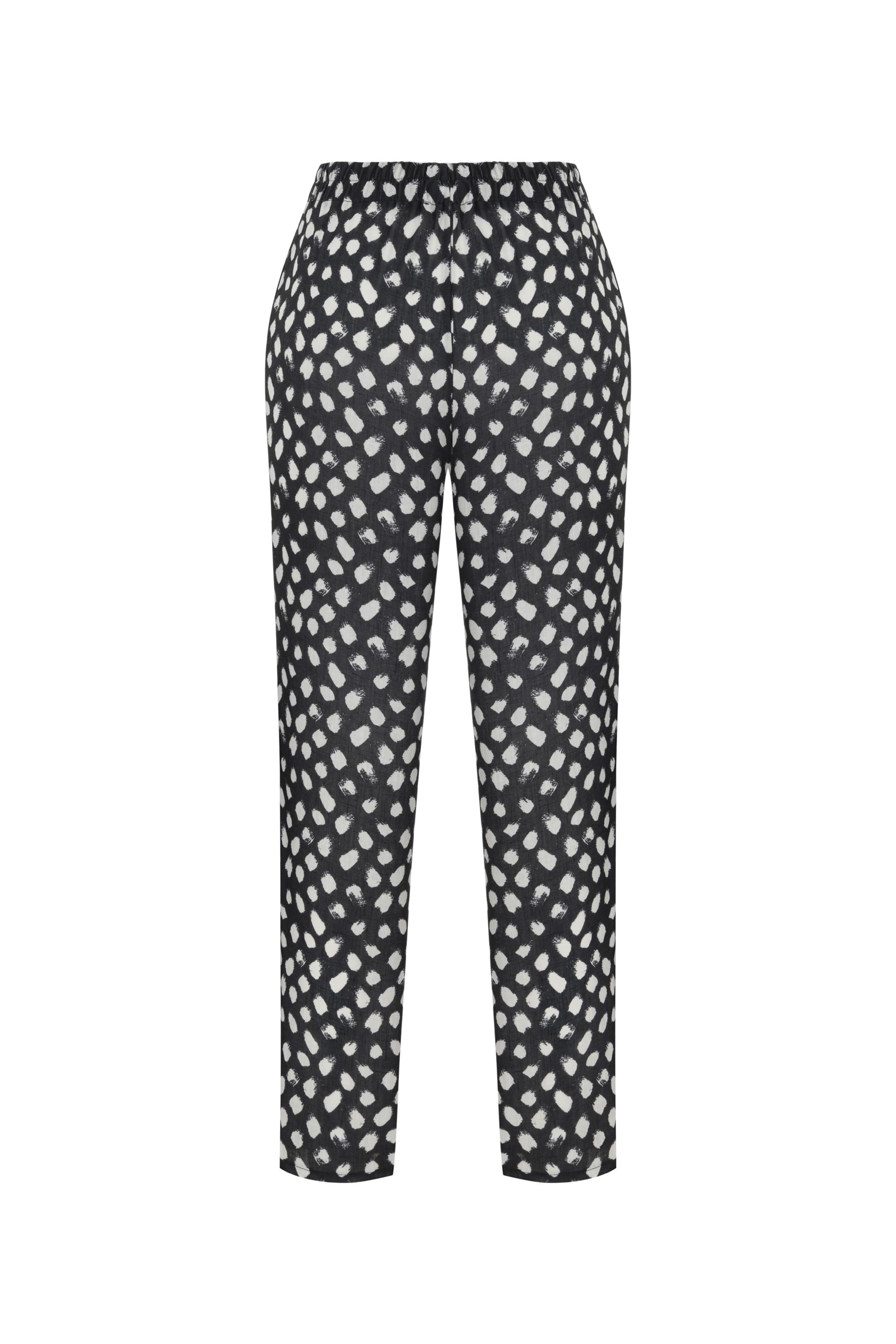 DESENLİ RAHAT KESİM PANTOLON