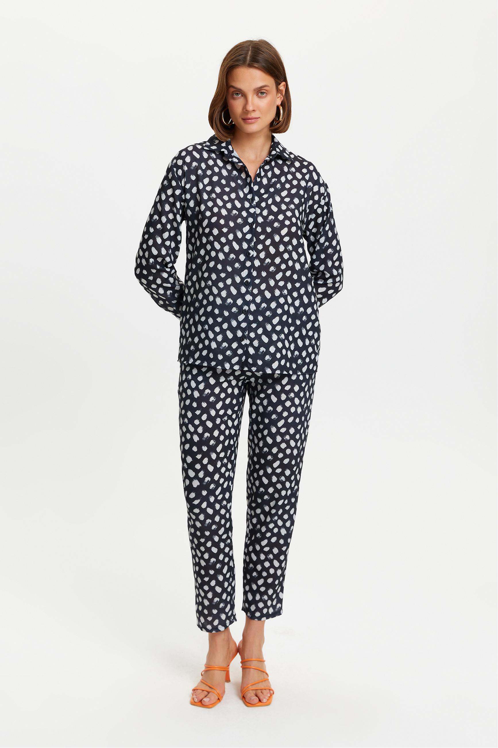 DESENLİ RAHAT KESİM GÖMLEK