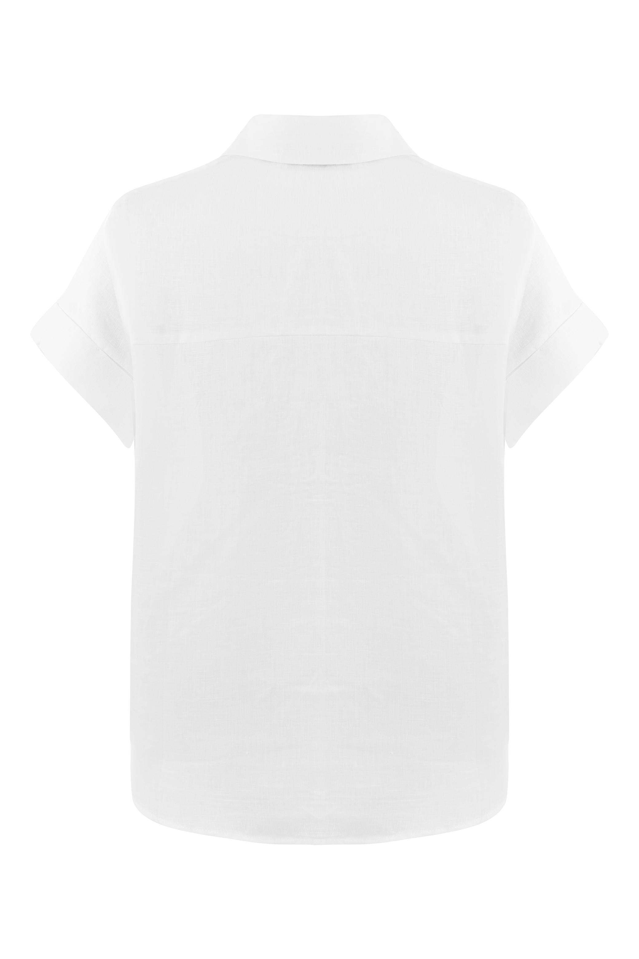 KISA KOLLU KETEN BLUZ