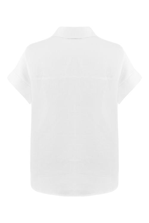  KISA KOLLU KETEN BLUZ