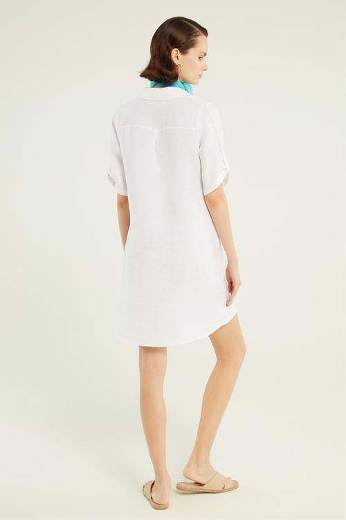  KETEN MİNİ ELBİSE