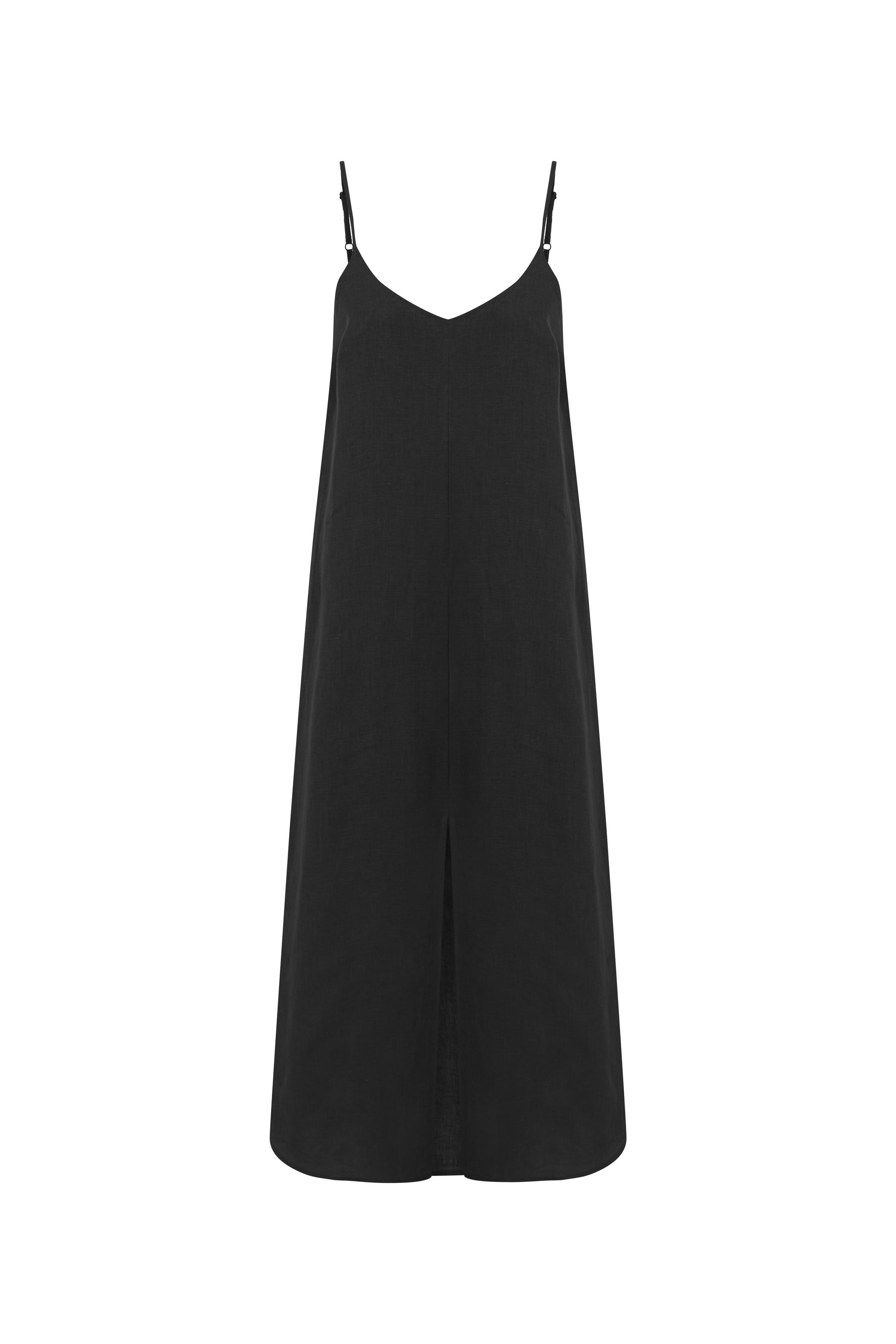 ASKILI UZUN KETEN ELBİSE