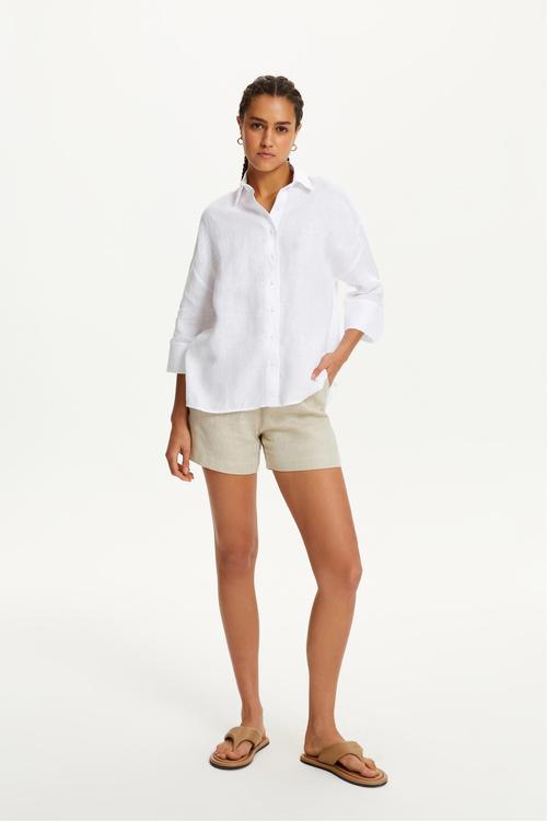  RAHAT KESİM KETEN GÖMLEK