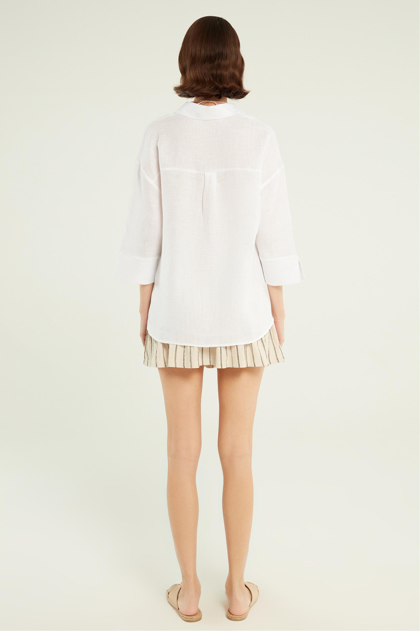 RAHAT KESİM KETEN GÖMLEK