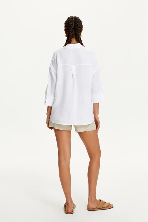  RAHAT KESİM KETEN GÖMLEK