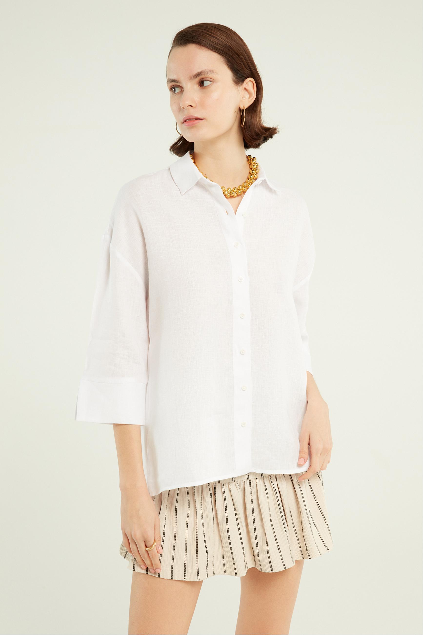 RAHAT KESİM KETEN GÖMLEK