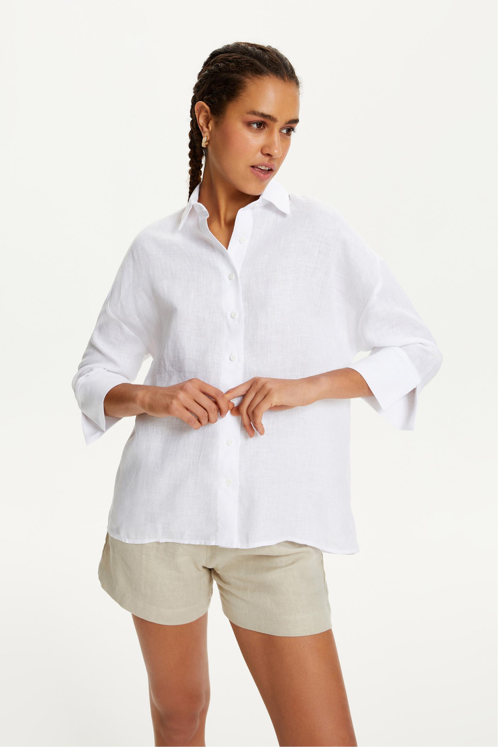 RAHAT KESİM KETEN GÖMLEK