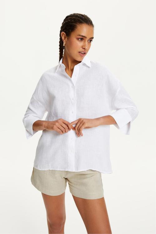  RAHAT KESİM KETEN GÖMLEK