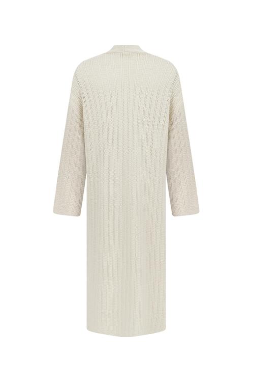  ŞAL YAKA UZUN TRİKO HIRKA