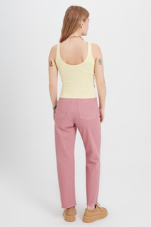  V YAKA KOLSUZ TRİKO BLUZ