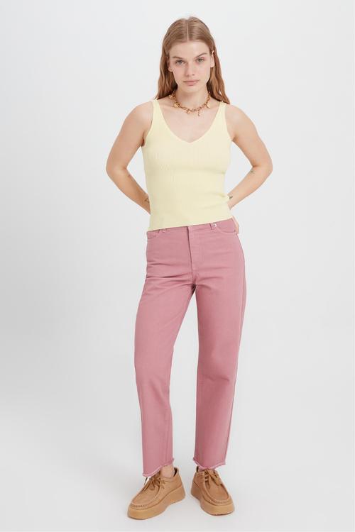  V YAKA KOLSUZ TRİKO BLUZ