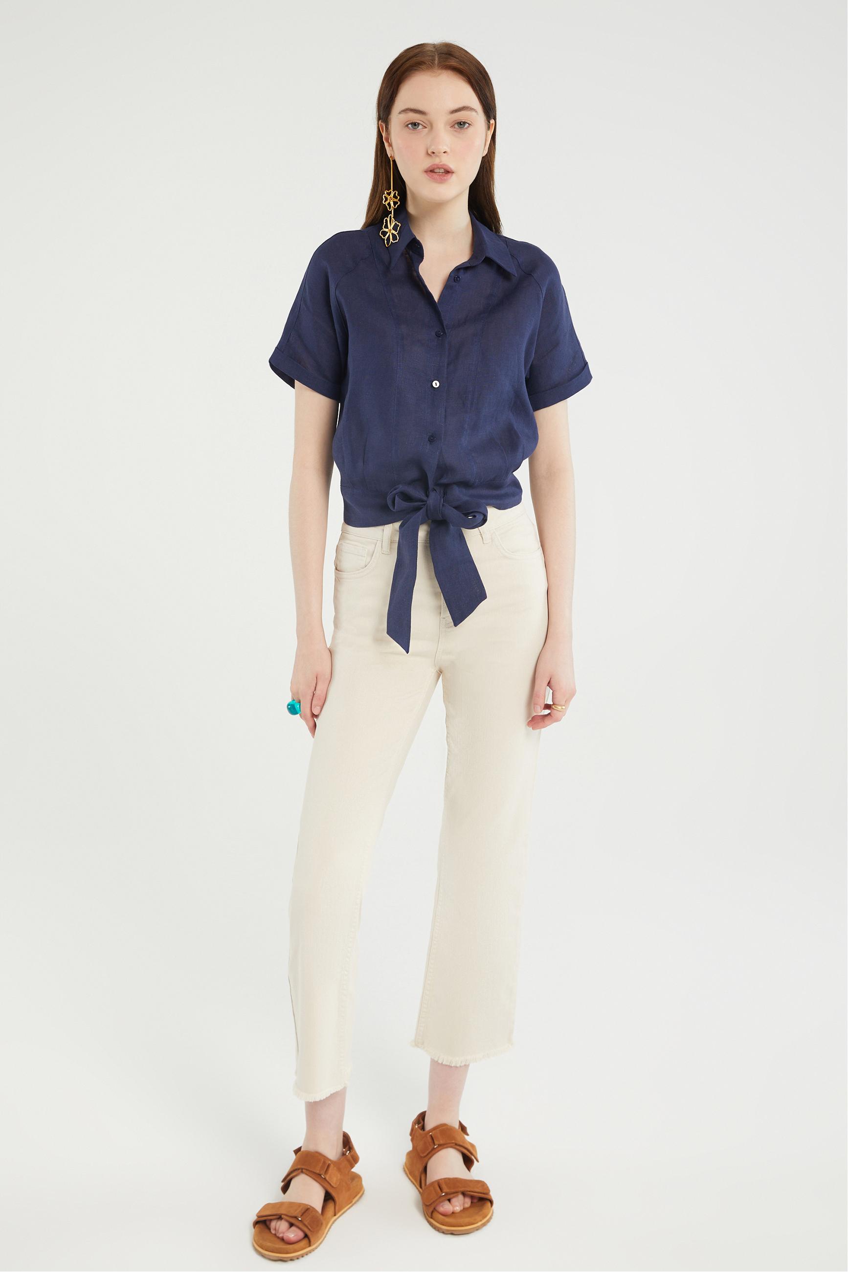 RAHAT KESİM KETEN GÖMLEK