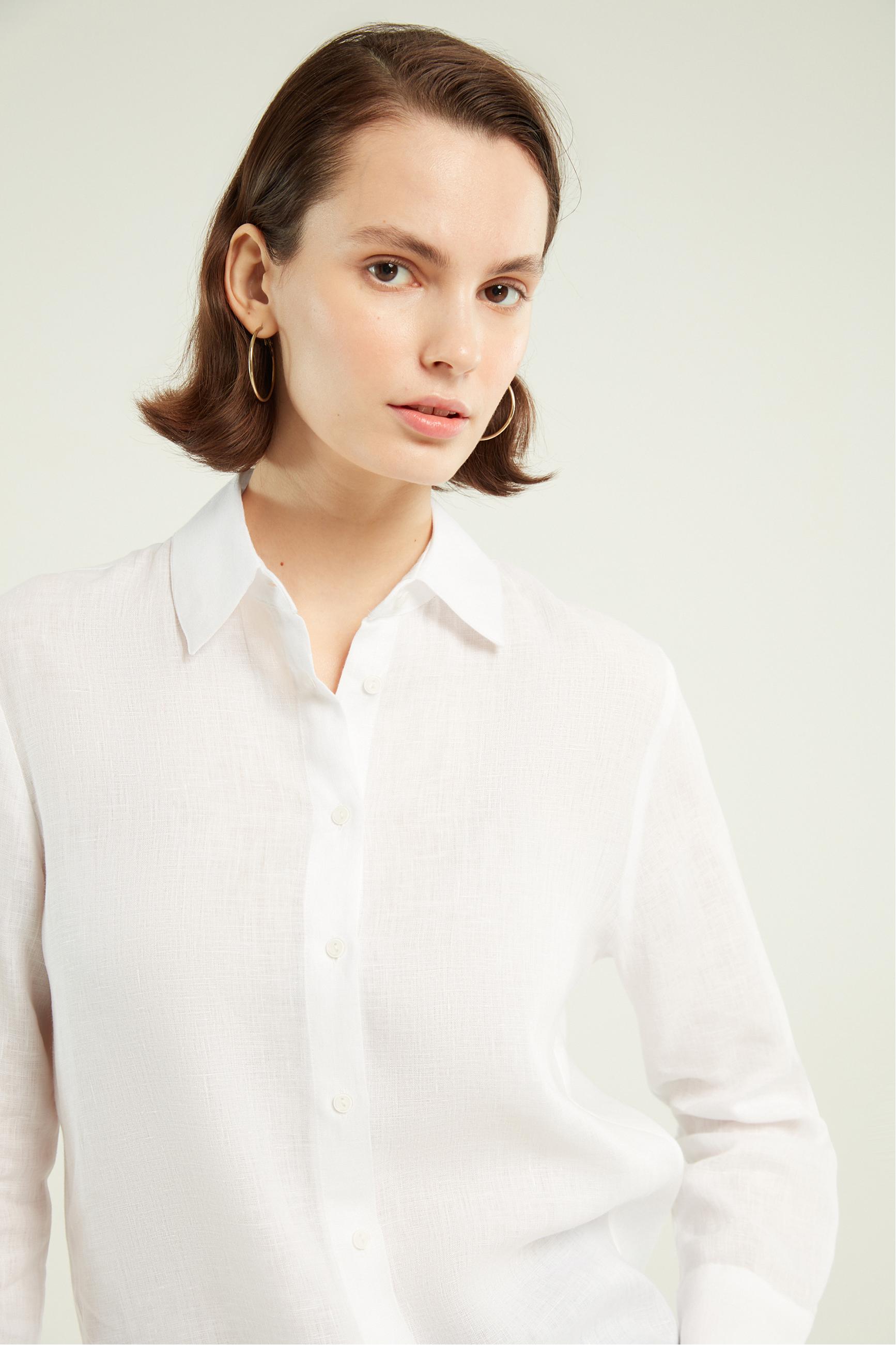 REGULAR FIT KETEN GÖMLEK