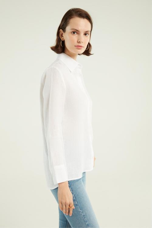  REGULAR FIT KETEN GÖMLEK