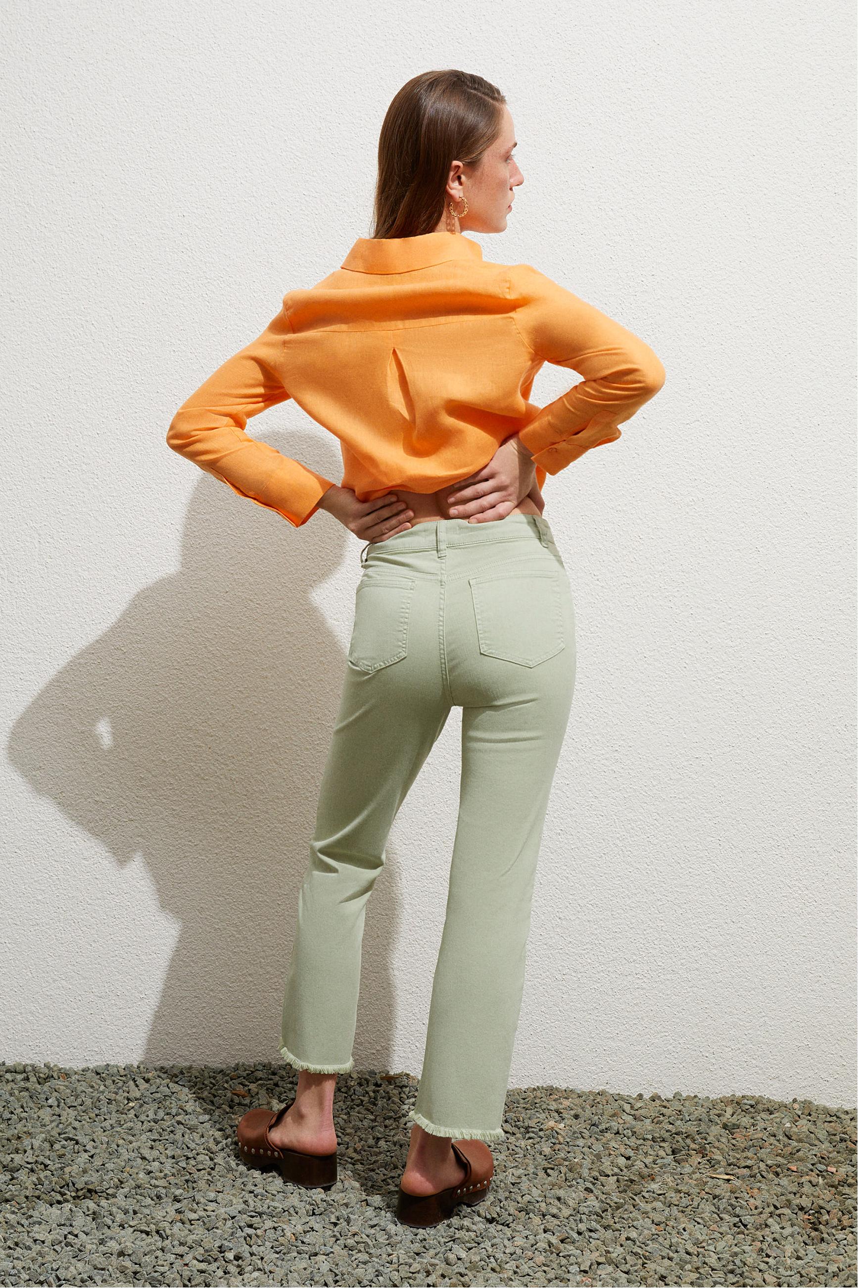 REGULAR FIT KETEN GÖMLEK