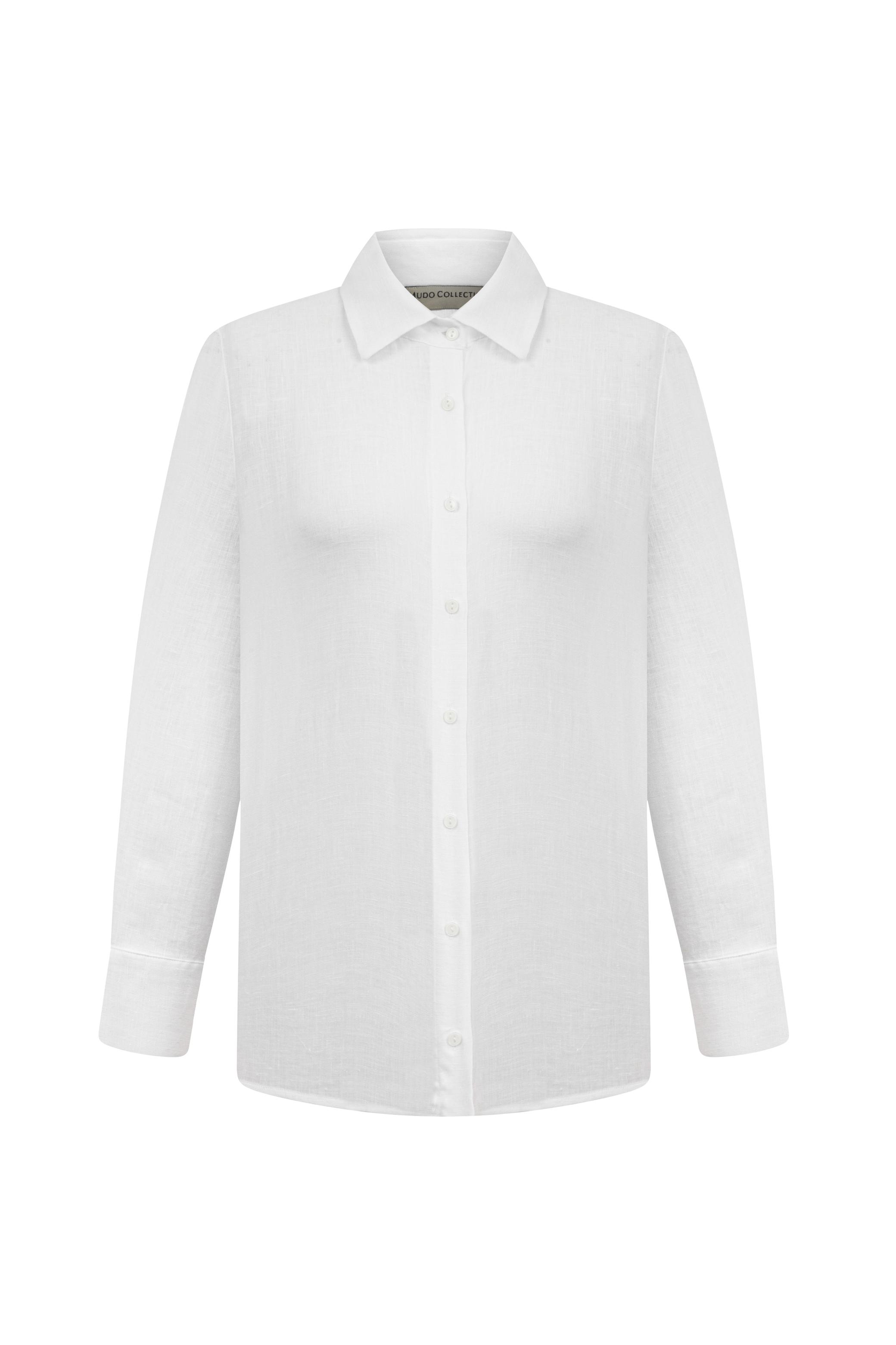 REGULAR FIT KETEN GÖMLEK