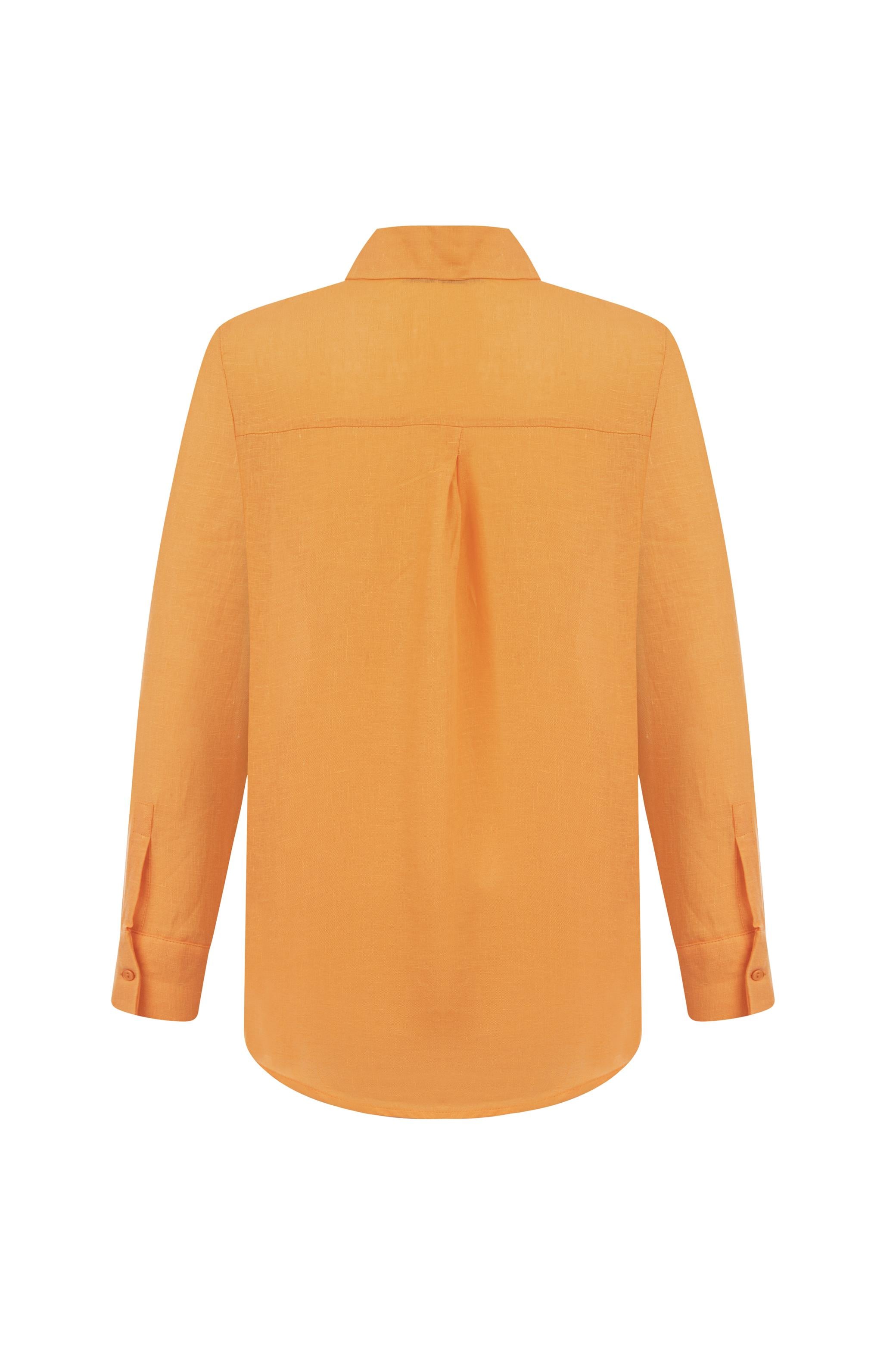 REGULAR FIT KETEN GÖMLEK