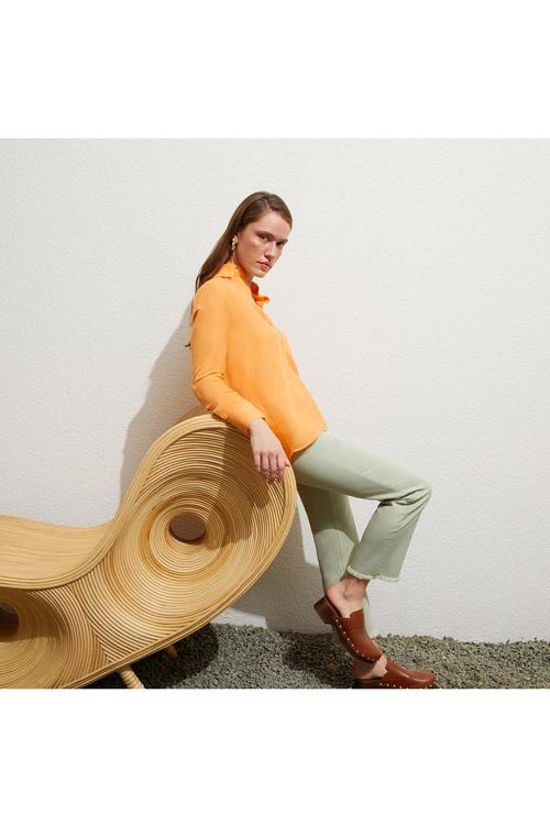  REGULAR FIT KETEN GÖMLEK