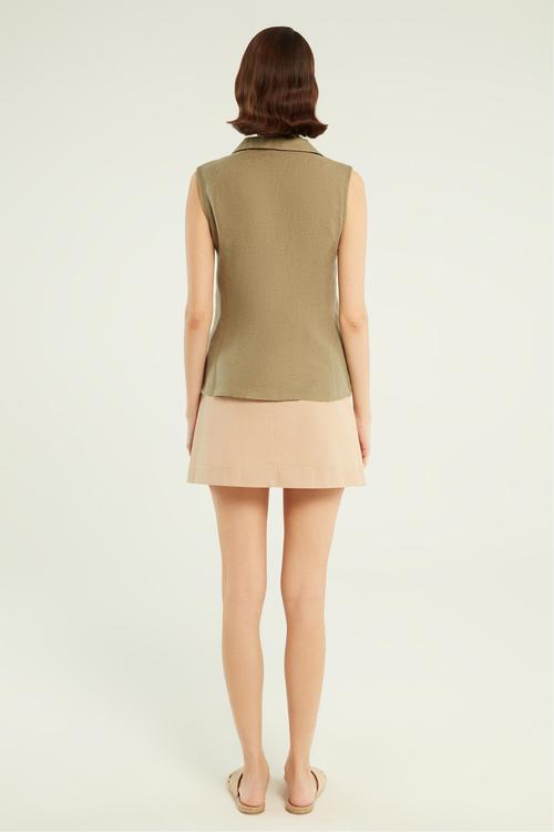  KOLSUZ KETEN GÖMLEK