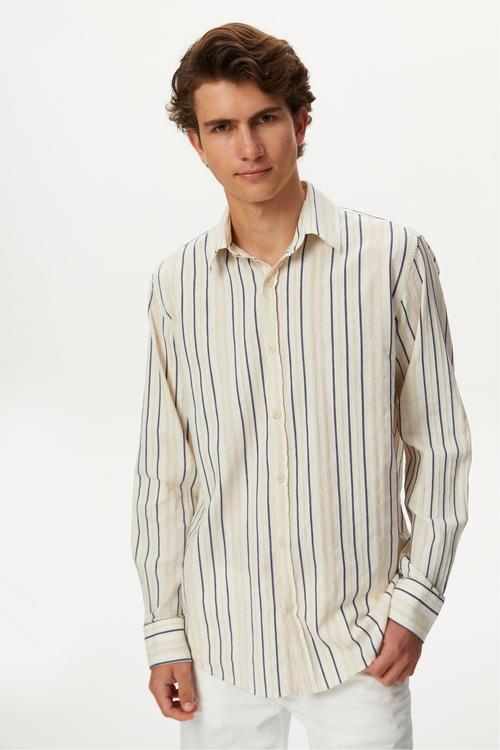  ÇİZGİLİ REGULAR FIT GÖMLEK