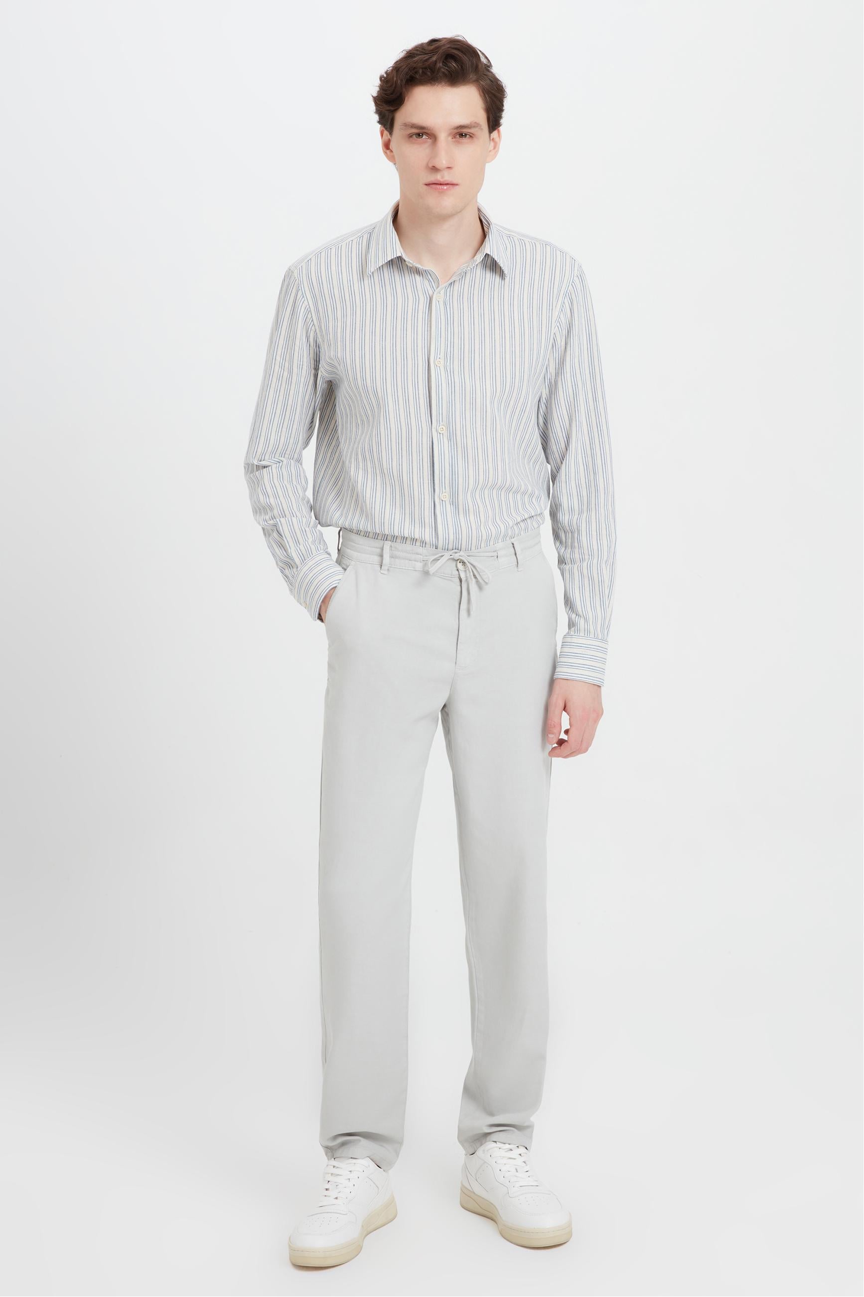 LİYOSEL KARIŞIMLI STRAIGHT FIT PANTOLON