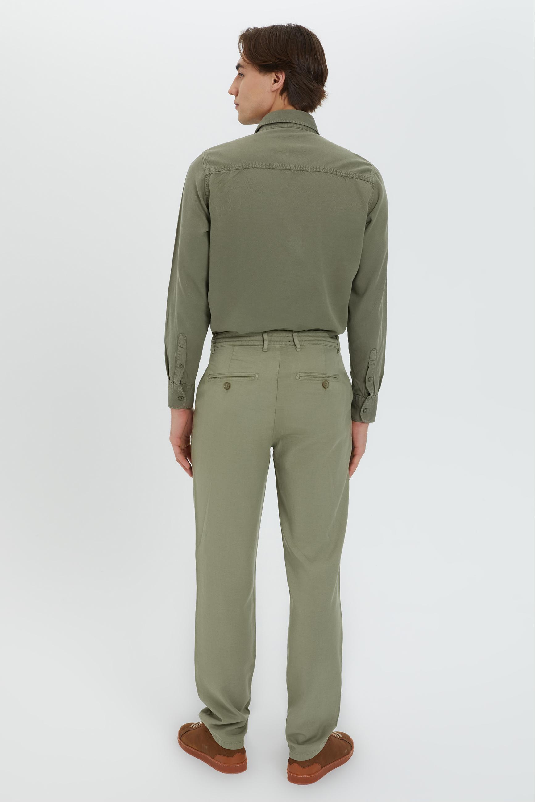 LİYOSEL KARIŞIMLI STRAIGHT FIT PANTOLON