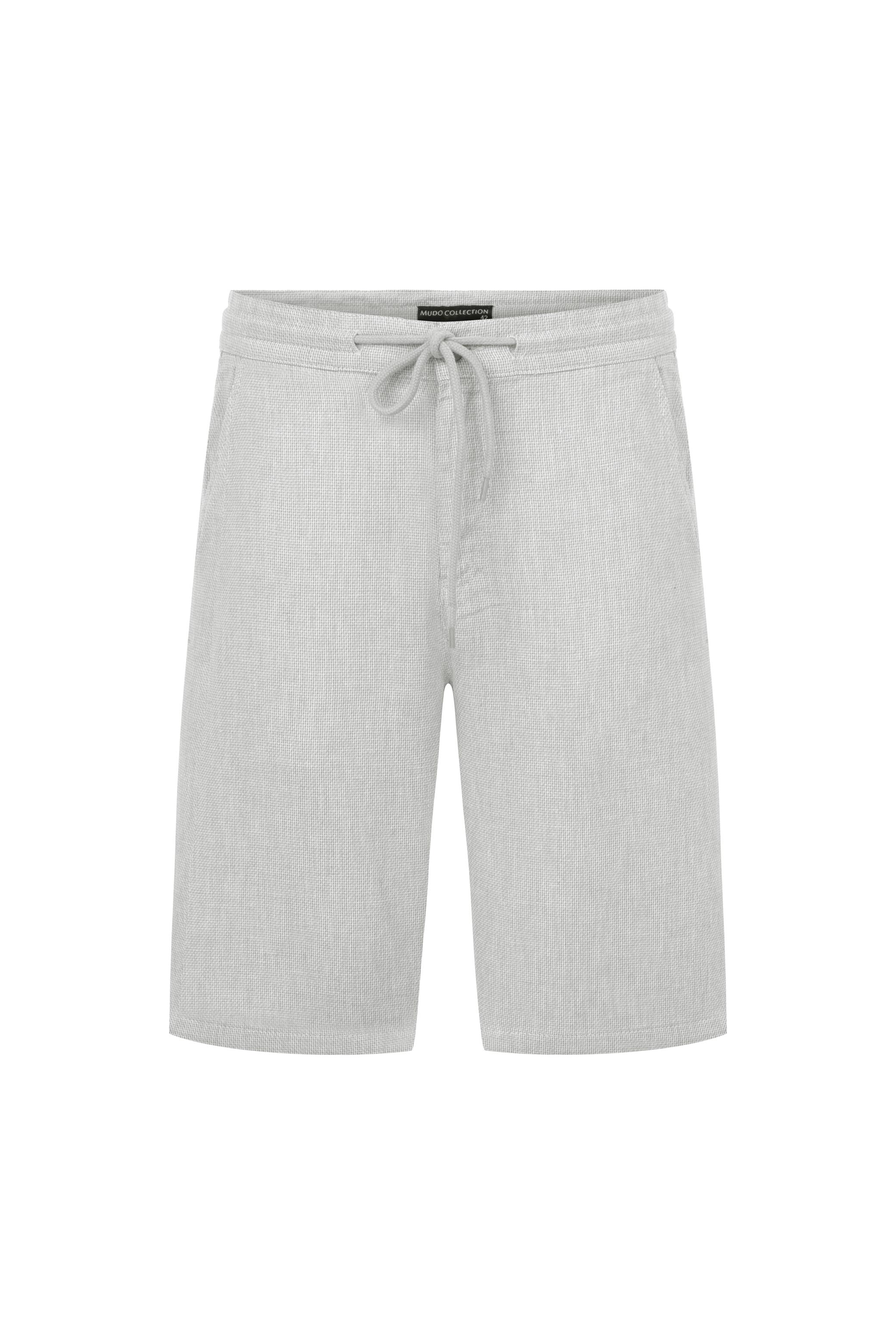 DOKULU KETEN KARIŞIMLI ŞORT