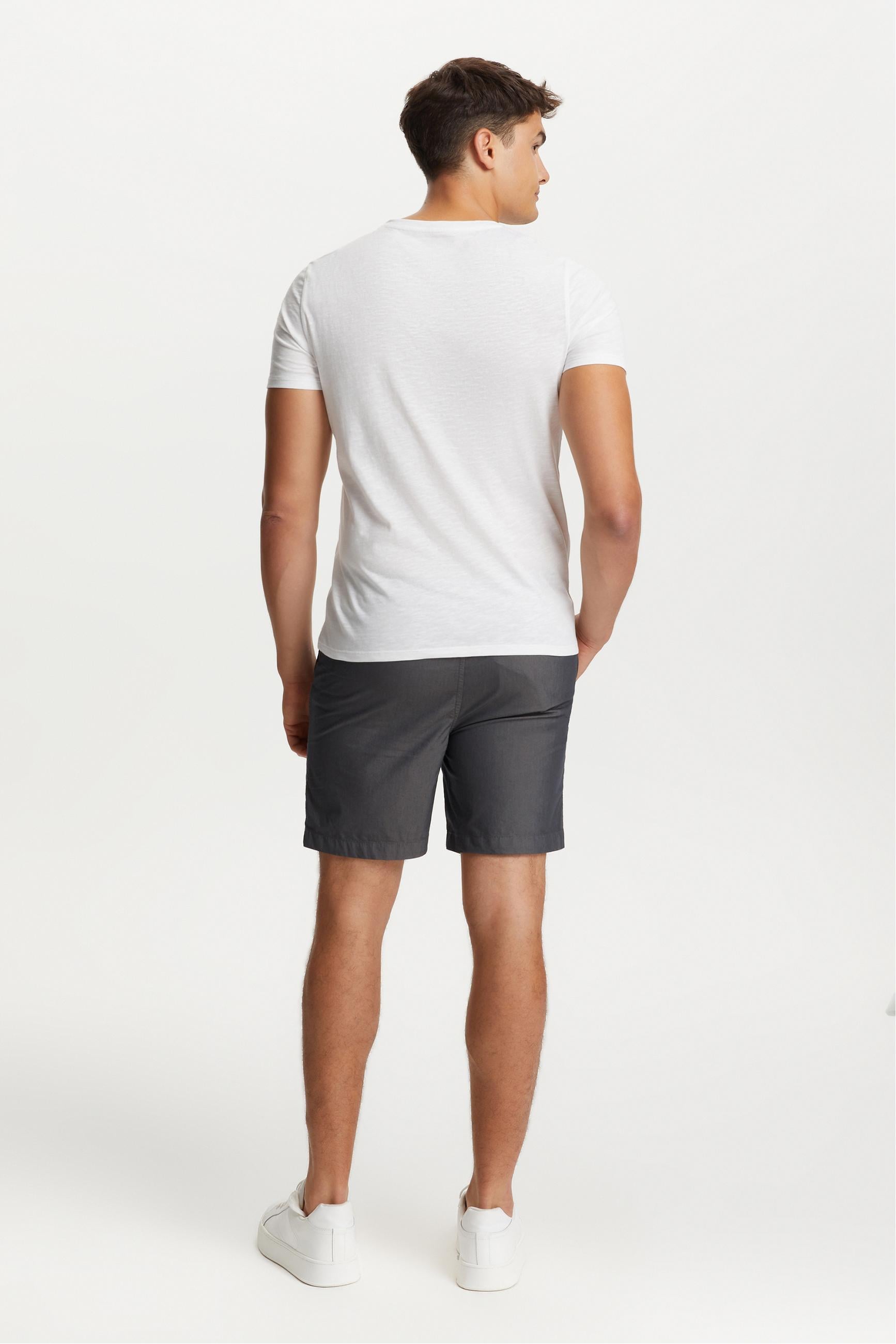 SLOGAN BASKILI BİSİKLET YAKA KISA KOLLU T-SHIRT