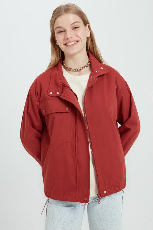  DİK YAKA KISA PARKA