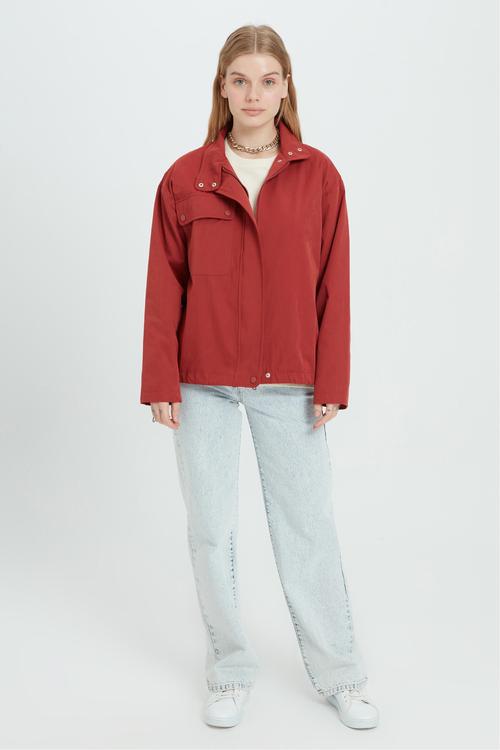  DİK YAKA KISA PARKA